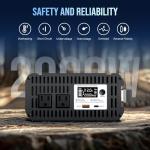 Vterun 2000W Pure Sine Wave Inverter with Remote