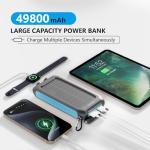 Portable Solar Power Bank with Fast Charging 49800mAh