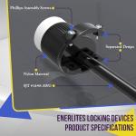 Enerlites 30 Amp Twist Lock Generator Connector