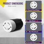 Enerlites 30 Amp Twist Lock Generator Connector