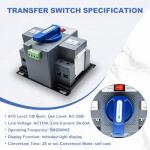 110V Automatic Dual Power Transfer Switch 63A