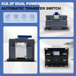 110V Automatic Dual Power Transfer Switch 63A