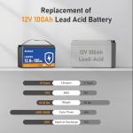 100Ah LiFePO4 Lithium Battery with BMS and Protection