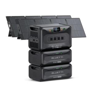 BLUETTI Apex 300 Solar Generator with 2 Panels