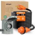 Nilight 30A 25FT Generator Extension Cord with Lock