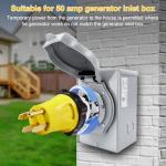 50 Amp RV Marine Generator Power Adapter
