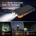 Wireless Solar Power Bank, 49800mAh Fast Charger