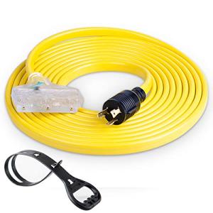 25FT Heavy Duty Generator Extension Cord - 30Amp