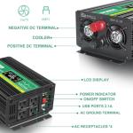 2000W Pure Sine Wave Power Inverter with LCD