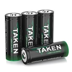 TAKEN 18500 3.2V LiFePO4 Rechargeable Battery Pack