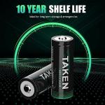 TAKEN 18500 3.2V LiFePO4 Rechargeable Battery Pack