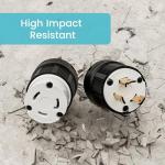 30 Amp NEMA L5-30R Generator Twist Lock Adapter