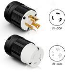 30 Amp NEMA L5-30R Generator Twist Lock Adapter
