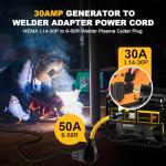 30 Amp Generator Welder Adapter Plug Cord