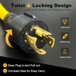 30 Amp Generator Welder Adapter Plug Cord