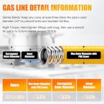 Flexible 1/2" CSST Gas Line for Generators