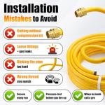 Flexible 1/2" CSST Gas Line for Generators