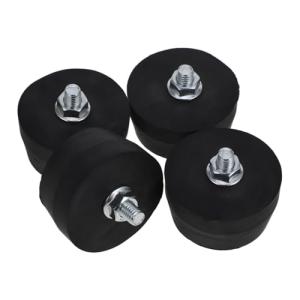 NULYLU 4pcs Heavy Duty Rubber Foot Pads for Air Compressors Generators Vibration Noise Reduction Non-Slip Mounting Accessories for Portable Air Washers