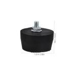 NULYLU 4pcs Heavy Duty Rubber Foot Pads for Air Compressors Generators Vibration Noise Reduction Non-Slip Mounting Accessories for Portable Air Washers