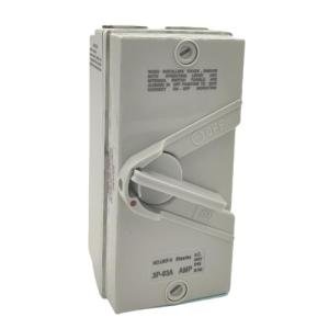 Generic Enclosed Motor Disconnect Switch 63A 440V AC, Heavy Duty Safety Isolation Switches for Generator Boat and Welding Switches, IP65 Waterproof, 3 Pole