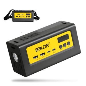 BALDR Portable Power Station 28000mAh, 90Wh LiFePO4 Battery Backup Camping Solar Generator Fast Charging with AC Outlet 150W Peak Power Bank for Home Backup Outdoor Emergency