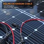 10AWG Solar Extension Cable 50Ft Red & Black, Both End with Universal Solar Connectors Plug & Play | Weatherproof PV Wire for RV, Boat, Off-Grid Systems​