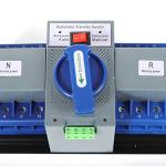 DOONARCES 4P 63A Dual Power Automatic Transfer Switch AC 110V ATS Manual Switch Changeover Generator Transfer Swit-ch Tool 50HZ/60HZ (4P/63A Blue)