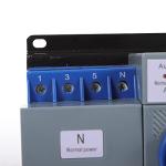 DOONARCES 4P 63A Dual Power Automatic Transfer Switch AC 110V ATS Manual Switch Changeover Generator Transfer Swit-ch Tool 50HZ/60HZ (4P/63A Blue)