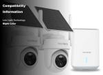 4K Security Cameras Wireless Outdoor, No Subscription, [2025 NEW] Solar-Powered Home Security Camera System with 360° Auto Tracking, Color Night Vision, 64GB Local Storage, 5G & 2.4G WiFi, Easy Setup