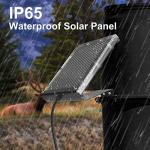 POWOXI 12V 1.7W Solar Panel to Recharge Deer Feeder Battery Waterproof Outdoor Solar Charger with Mounting Bracket (12v Deer Feeder Solar Panel 1.7W)