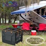 NGB Outdoor Generator Cover,24.8L x 20.2Wx 20.8H for Universal Most Inverter Generators Made of 600D plus 210D Double Layer Heavy Duty Waterproof Fabric The Top Cover is Waterproof for Refueling.