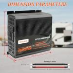 MKLIHFD 2500 watt Inverter Modified Wave car Power Inverter for car Vehicles Truck Camper Solar Panel 12v to 110v /120V Power Converter Adapter with Clamps 2500 watt