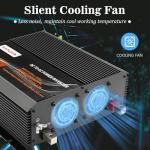 MKLIHFD 2500 watt Inverter Modified Wave car Power Inverter for car Vehicles Truck Camper Solar Panel 12v to 110v /120V Power Converter Adapter with Clamps 2500 watt