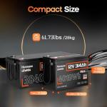 HumsiENK 1PCS 12V 300Ah Lifepo4 Battery Mini - 4.19kWh & 15000+ Deep Cycles Lithium Battery 314Ah, Built-in 100A BMS with Bluetooth, Expandable Up to 48V and 64.3kWh, Ideal for Solar System, Off Grid