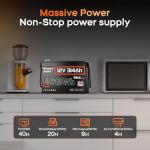 HumsiENK 1PCS 12V 300Ah Lifepo4 Battery Mini - 4.19kWh & 15000+ Deep Cycles Lithium Battery 314Ah, Built-in 100A BMS with Bluetooth, Expandable Up to 48V and 64.3kWh, Ideal for Solar System, Off Grid