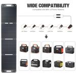 120W Portable Solar Panel for Power Station Generator, Ultra Light 5.7lbs, 25% High Efficiency IP65 Waterproof, 20V Foldable Solar Panel Charger for Camping, RV, Outdoor Use and Off-Grid Blackouts