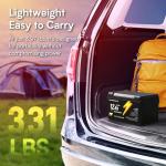 GOLDENMATE 12V 12Ah LiFePO4 Lithium Battery(2 Packs), 5000+ Deep Cycles, IP67 Waterproof Lithium Iron Phosphate Battery, Built-in BMS, Ideal for Power Wheels, Solar, Marine, Fish Finder, Ride-on Toy