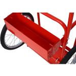 Steel Large Dual Cylinder Cart Trolley - Portable Oxygen and Acetylene Tank Cart with 20" Pneumatic Wheels, Secure Storage & Enhanced Mobility, Compact Design - Ideal for Welding Fuel Cylinders - Red