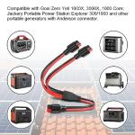PAEKQ 10AWG Anderson Y Splitter Cable Solar Panel Connector Branch Parallel Adapter Cable for Portable Solar Generator Power Station Compatible with GZ Jackery High Power Pole Port Connector
