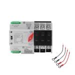 63Amp AC220V Automatic/Manual Transfer Switch 3P 50/60Hz, 3POLE 63A Mini ATS Solar Auto Dual Power Switch W2R for Home Generator, Din Rail Mount Cn Automatic Changeover Fast Transfe for,Rv,Lv Power