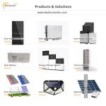 BPS-5000W Solar Power System with 1200W Solar Panels for Home, 51.2V 100Ah LiFePO4 Battery 5120Wh 5KW Powerwall and 5KW 120V Hybrid Inverter for Homes and Solar Power Generator