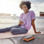 AEECESTORE Portable Charger Solar Power Bank 52800mAh 5V/3A Fast Charging Battery Pack with Built in 4 Cables 2 Outputs & LED Flashlight for Cell Phone Camping and Hiking