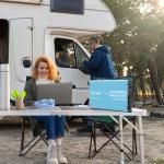 DATOUBOSS 2400W Power Inverter 1200 Watt Pure Sine Wave Inverter 12V to 110V 120V AC Converter, Peak 2400W with Dual AC Outlets and USB & Type-C for Car, RV, Home, Truck, Off-Grid Solar