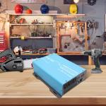 DATOUBOSS 2400W Power Inverter 1200 Watt Pure Sine Wave Inverter 12V to 110V 120V AC Converter, Peak 2400W with Dual AC Outlets and USB & Type-C for Car, RV, Home, Truck, Off-Grid Solar