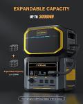 VTOMAN 3096Wh Portable Power Station Bundle with Extra Battery & 200W Pro Solar Panel Included - Up to 3000W Solar Power Generator for Home Backup, Off-grid, Road Trip, RV, Camping, Emergencies