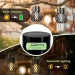 Henreepow Ni-MH 2/3AAA 1.2v 400mAh Rechargeable Batteries,Low Self-Discharge, Long Range with Button Top for Solar Lights,Length 2/3 The Size of AAA Batteries(12 Pack)(Not AAA Size Batteries)