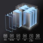 Uplus 12V 5Ah Rechargeable Sealed Lead Acid Battery - DJW12-5.0T Replaces Home Alarm Battery Compatible with F1 F2 Terminals for Garage Doors, Security Systems, Burglar Alarms