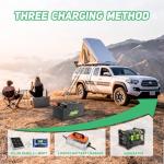 4 Pack 24V 200Ah LiFePO4 Battery 24V Lithium Battery 5000+ Deep Cycles Lithium Iron Phosphate Battery for Solar System, RV, Backup Power, Marine, Home and Outdoor Power