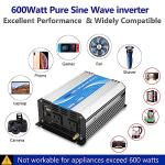 GIANDEL 600W Pure Sine Wave Inverter with Remote