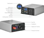 Pure sine Wave Inverter DC 12V Input and AC 110V Output with LCD Display, USB Output Port, Type-C Output Port(500W)